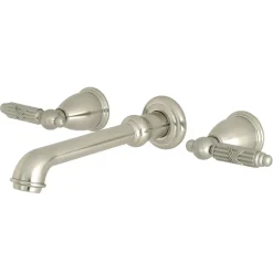 Kingston Brass Georgian Two-Handle Wall Mount Bathroom Faucet
