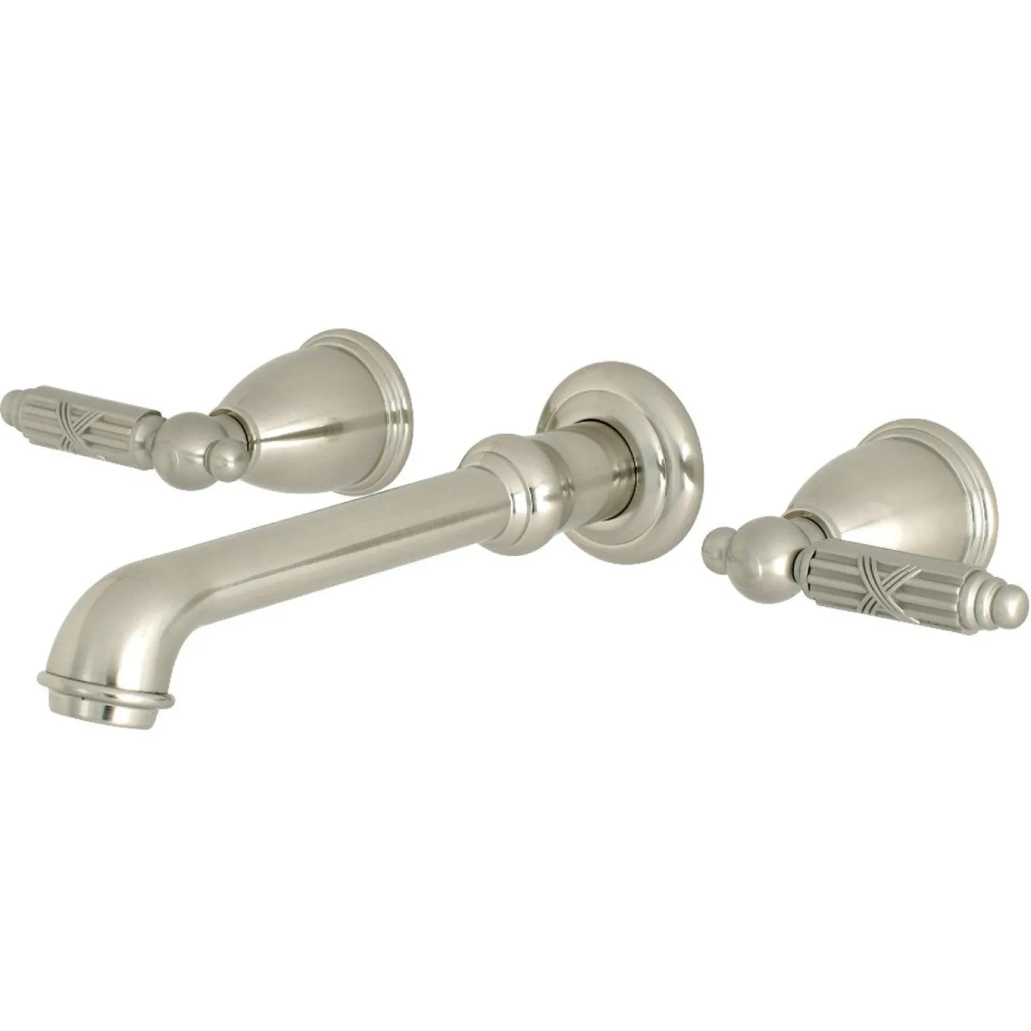 Kingston Brass Georgian Two-Handle Wall Mount Bathroom Faucet