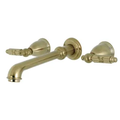 Kingston Brass Georgian Two-Handle Wall Mount Bathroom Faucet