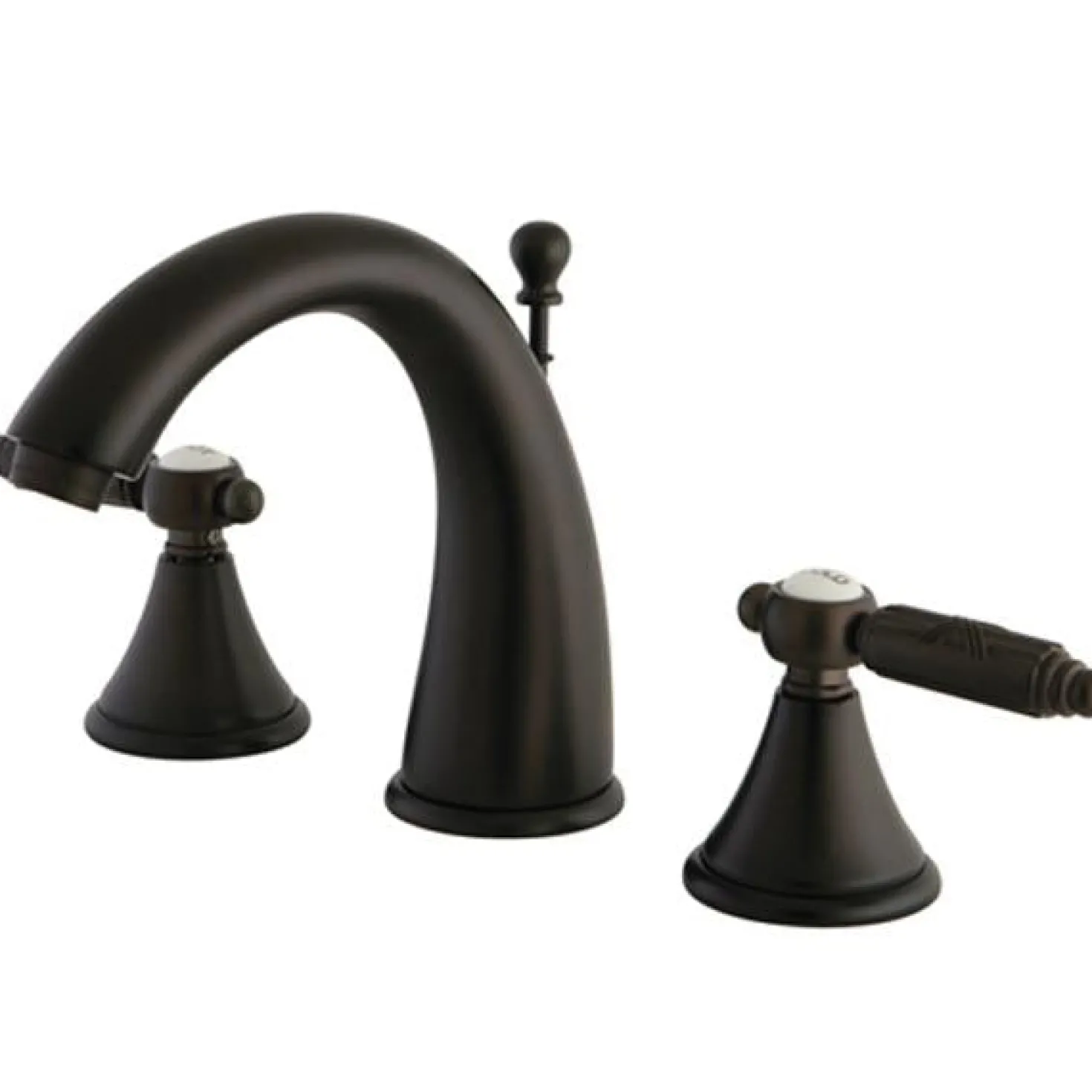 Kingston Brass Georgian Two Handle 8" to 16" Widespread Lavatory Faucet with Brass Pop-up