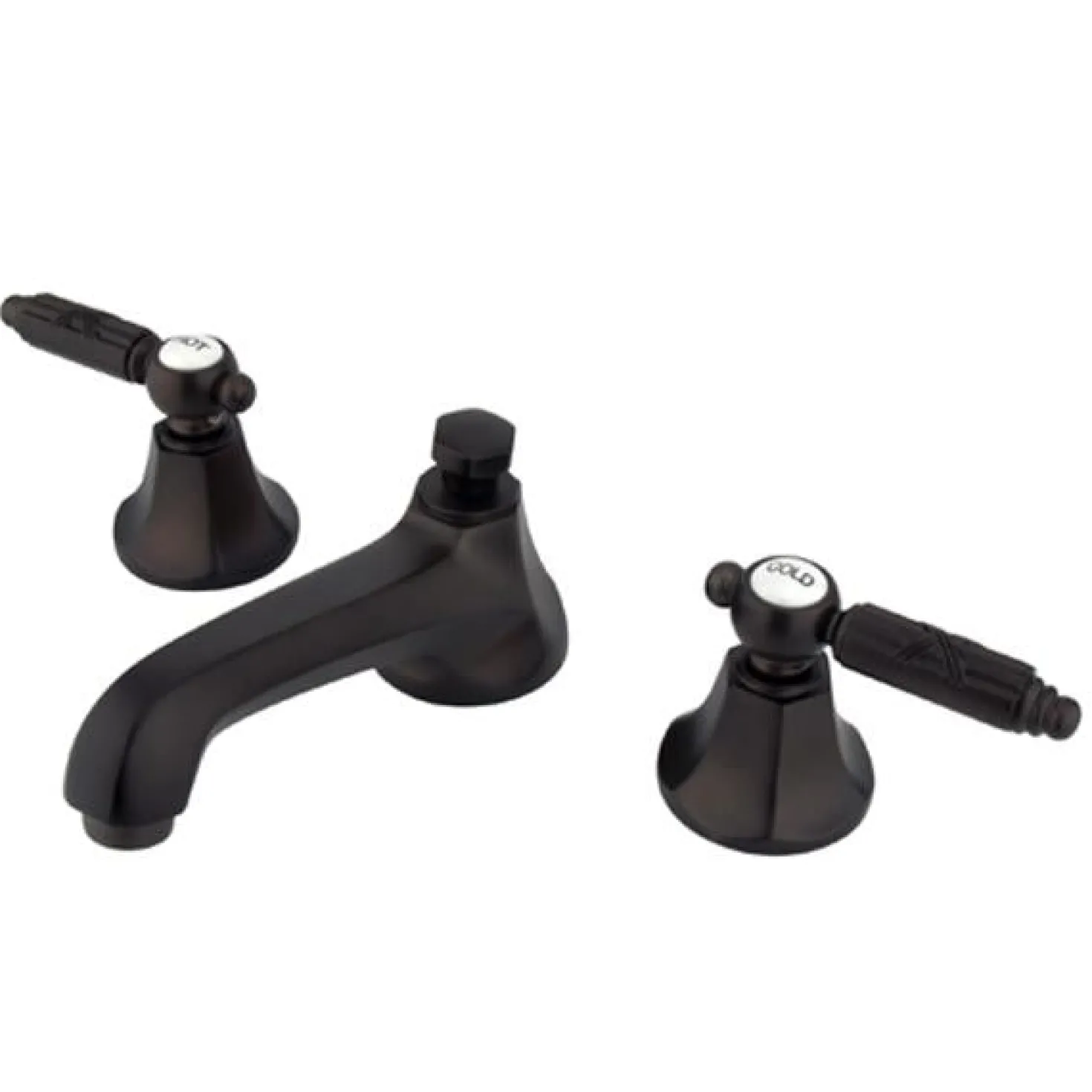 Kingston Brass Georgian Two Handle 8" to 16" Widespread Lavatory Faucet with Brass Pop-up