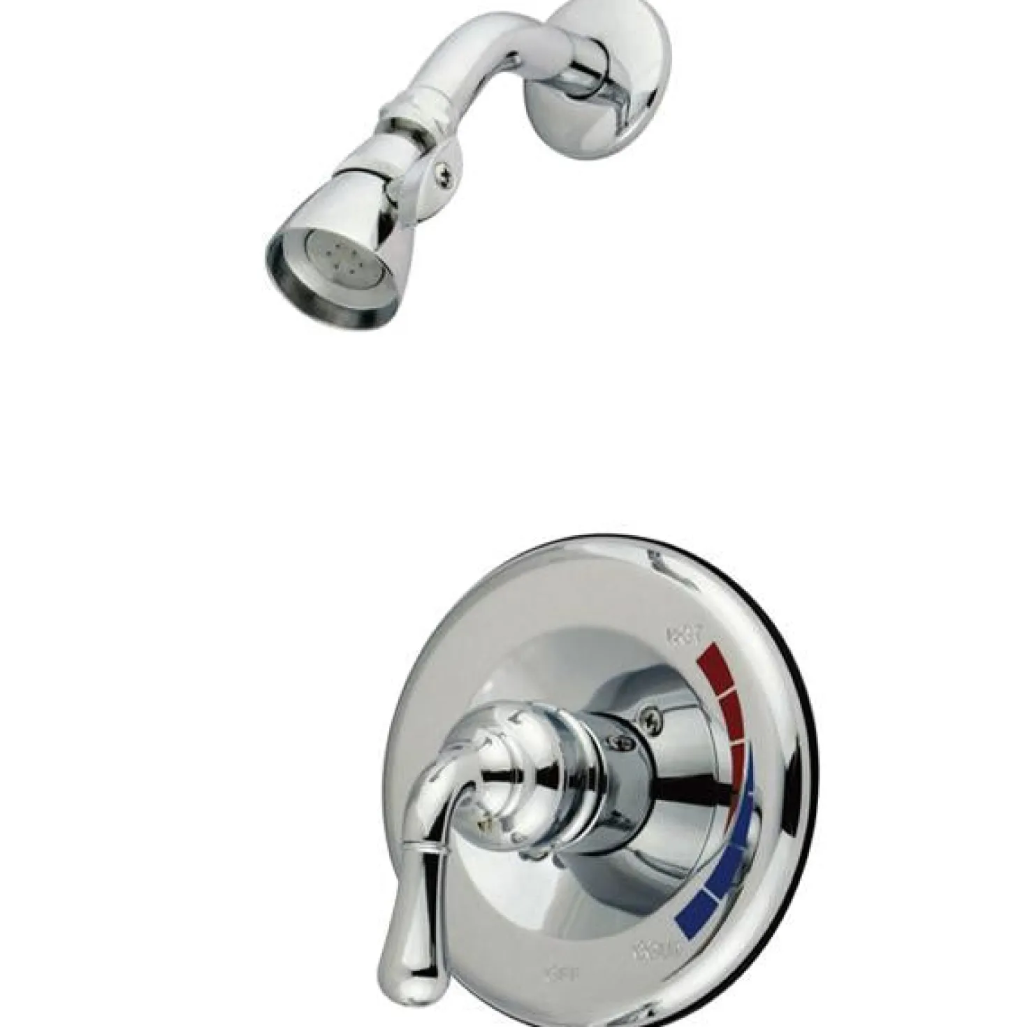 Kingston Brass GKB631TSO Water Saving Magellan Shower Combination with 1.5GPM Water Savings Showerhead-Trim Only in Chrome