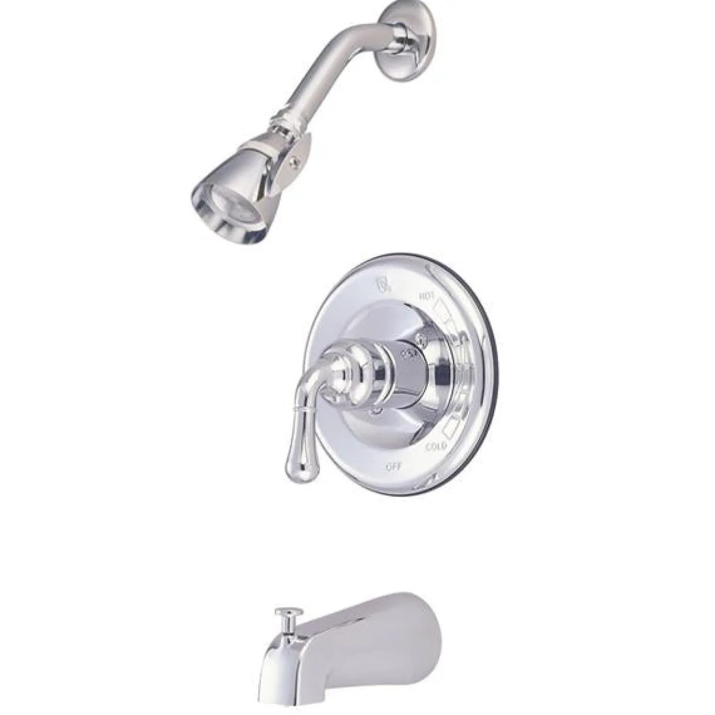 Kingston Brass GKB1631T Water Saving Magellan Single Handle and Tub and Shower Faucet-Trim Only in Chrome
