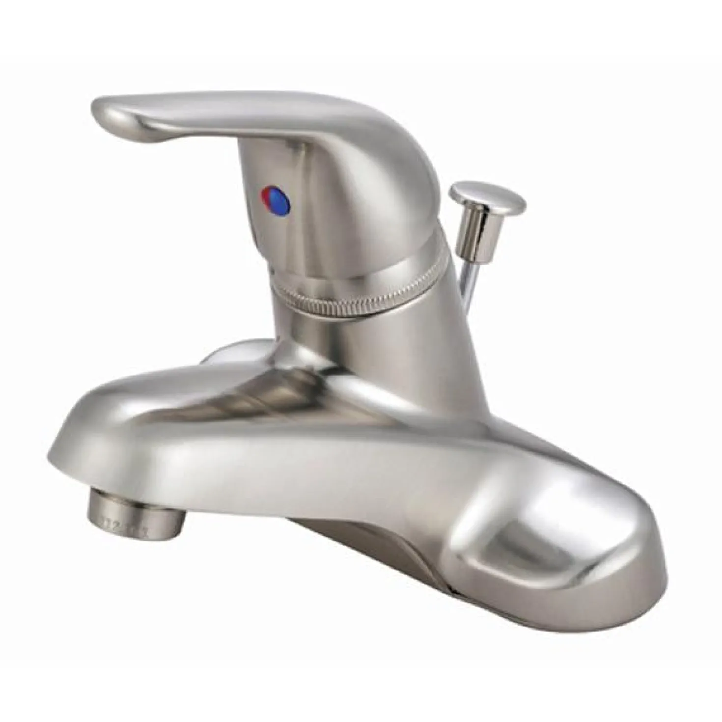 Kingston Brass GKB548 Water Saving Chatham Centerset Lavatory Faucet with Single Lever Handle and ABS Pop-up in Satin Nickel