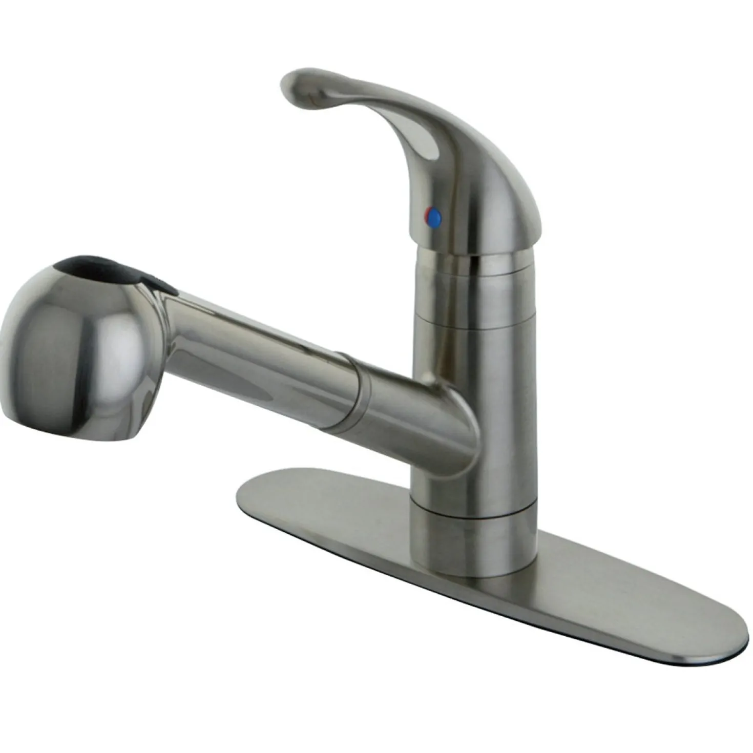 Kingston Brass Gourmetier Century Single-Handle Kitchen Faucet with Pull-Out Sprayer