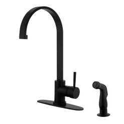 Kingston Brass Gourmetier Concord Single-Handle Kitchen Faucet with Side Sprayer