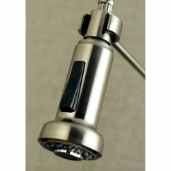 Kingston Brass Gourmetier Concord 2-Handle Wall Mount Pull-Down Kitchen Faucet