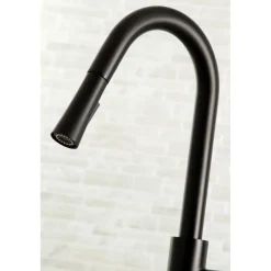 Kingston Brass Gourmetier Concord Single-Handle Kitchen Faucet with Pull-Down Sprayer