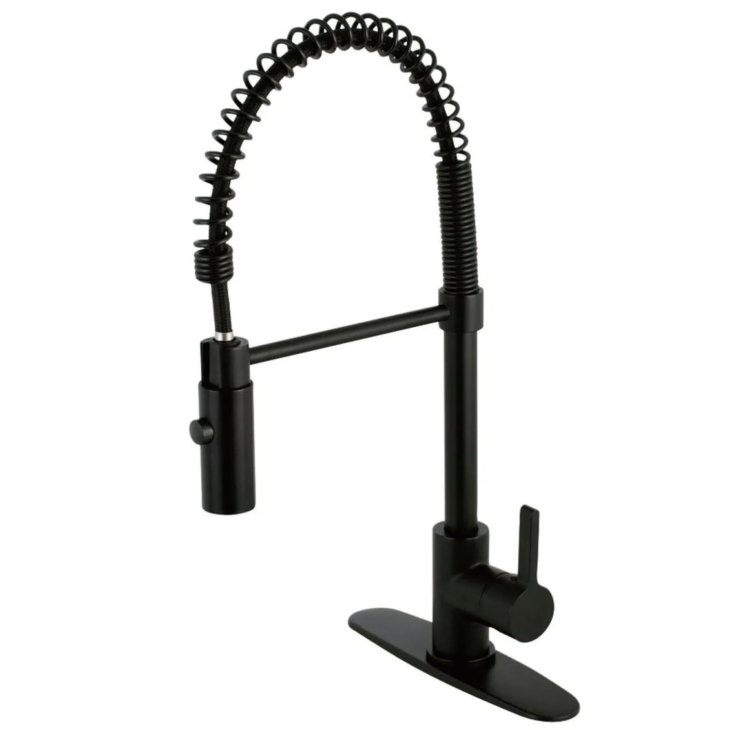 Kingston Brass Gourmetier Continental Single-Hole Single-Handle Pre-Rinse Kitchen Faucet