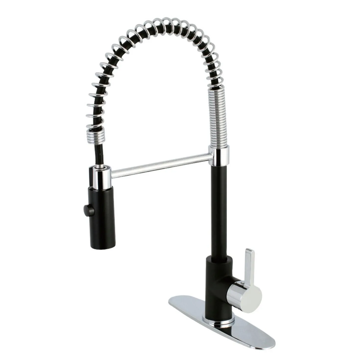 Kingston Brass Gourmetier Continental Single-Hole Single-Handle Pre-Rinse Kitchen Faucet