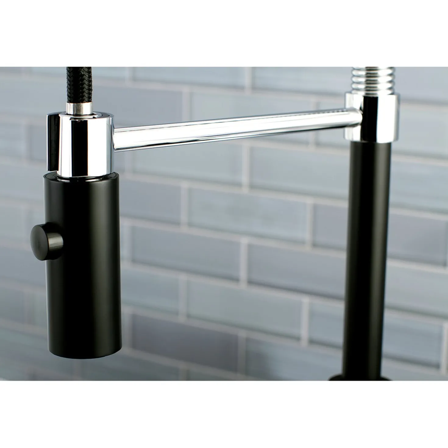 Kingston Brass Gourmetier Continental Single-Hole Single-Handle Pre-Rinse Kitchen Faucet