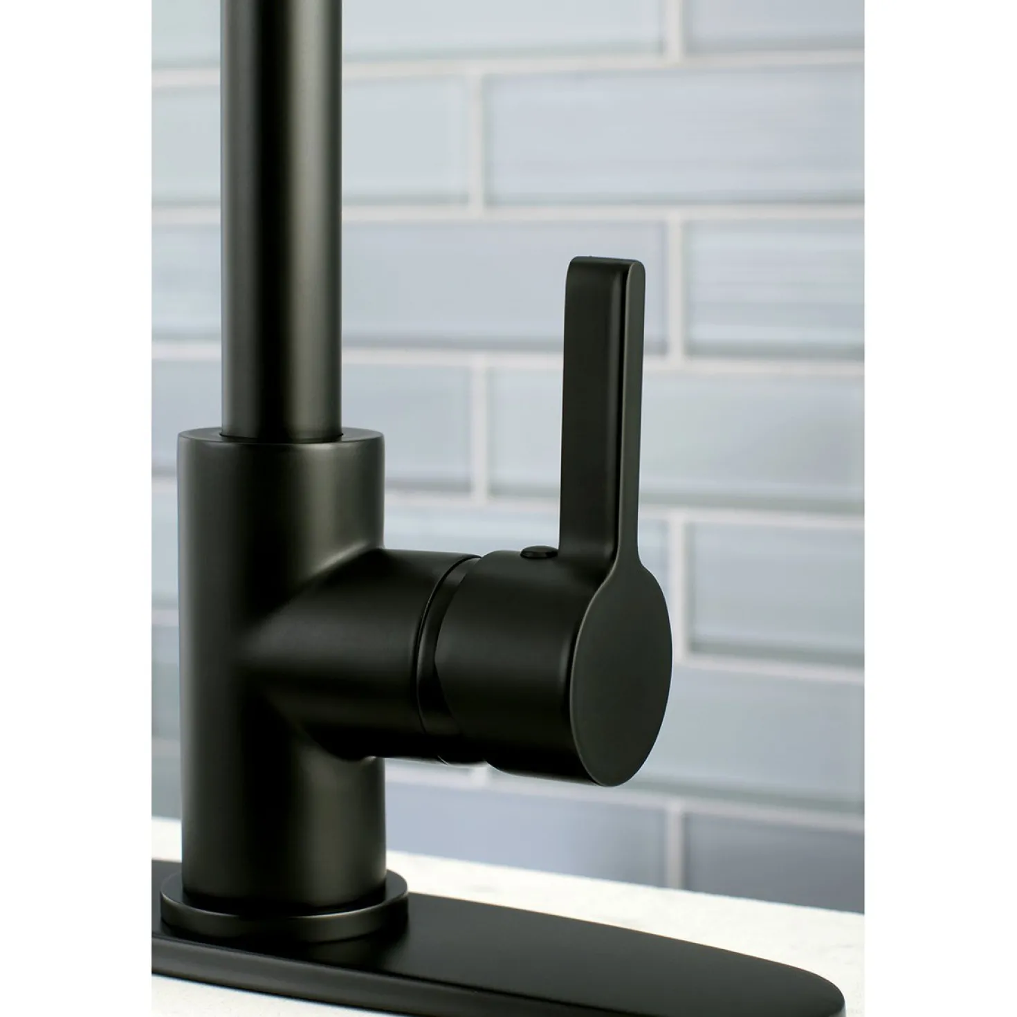 Kingston Brass Gourmetier Continental Single-Hole Single-Handle Pre-Rinse Kitchen Faucet