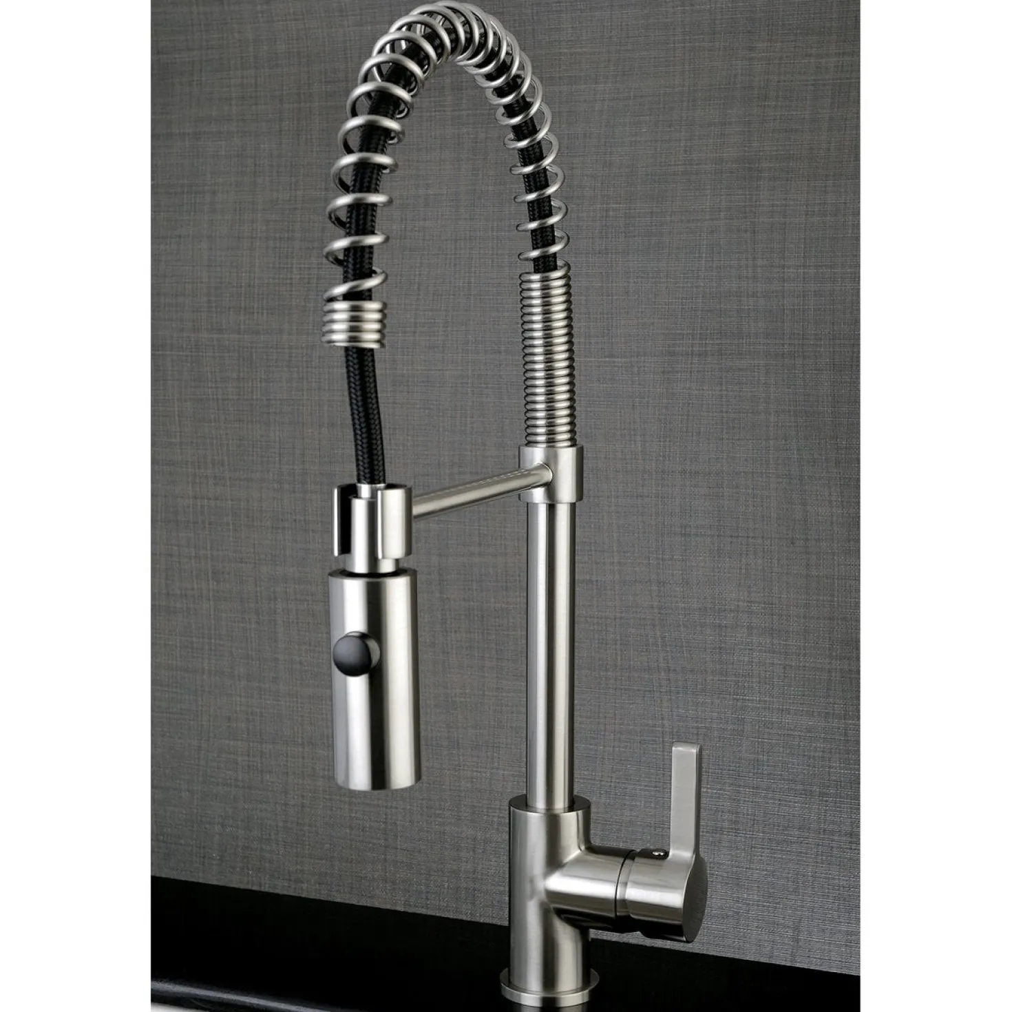 Kingston Brass Gourmetier Continental Single-Hole Single-Handle Pre-Rinse Kitchen Faucet