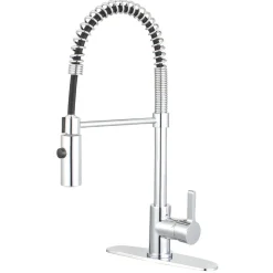 Kingston Brass Gourmetier Continental Single-Hole Single-Handle Pre-Rinse Kitchen Faucet