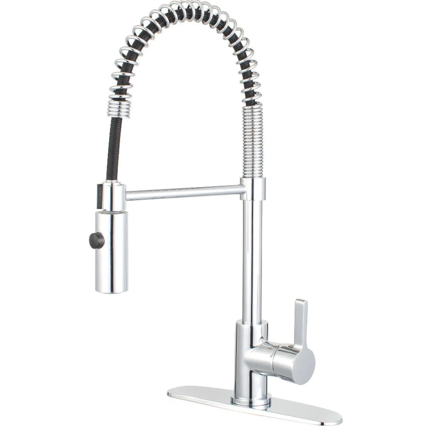 Kingston Brass Gourmetier Continental Single-Hole Single-Handle Pre-Rinse Kitchen Faucet