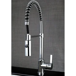 Kingston Brass Gourmetier Continental Single-Hole Single-Handle Pre-Rinse Kitchen Faucet