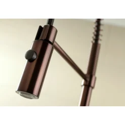 Kingston Brass Gourmetier Continental Single-Hole Single-Handle Pre-Rinse Kitchen Faucet