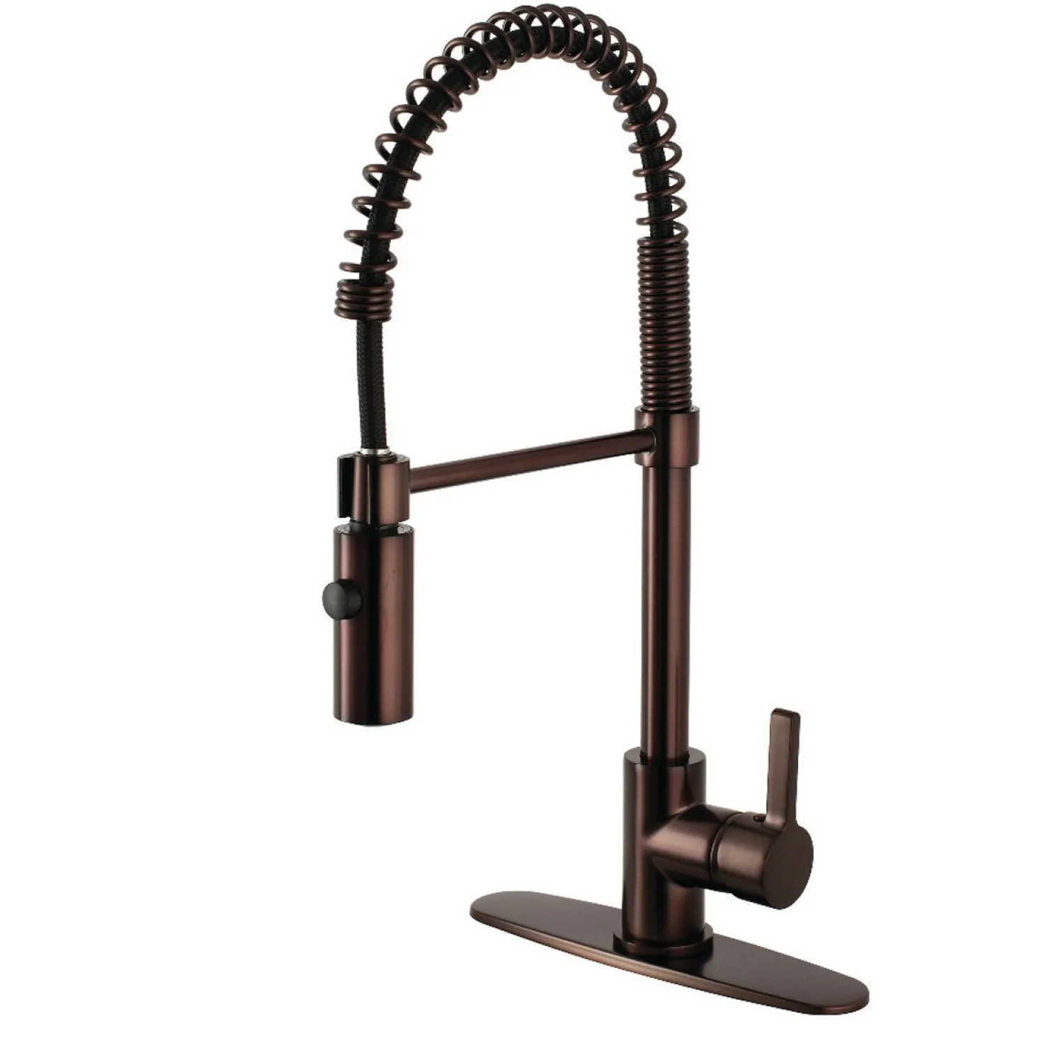 Kingston Brass Gourmetier Continental Single-Hole Single-Handle Pre-Rinse Kitchen Faucet