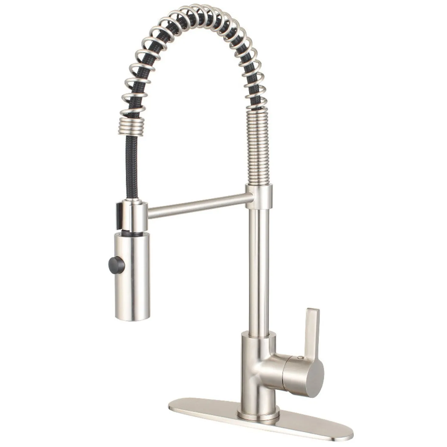 Kingston Brass Gourmetier Continental Single-Hole Single-Handle Pre-Rinse Kitchen Faucet