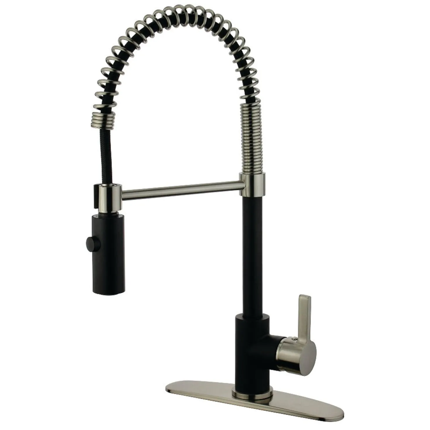 Kingston Brass Gourmetier Continental Single-Hole Single-Handle Pre-Rinse Kitchen Faucet