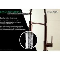 Kingston Brass Gourmetier Concord Pre-Rinse Kitchen Faucet
