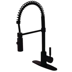 Kingston Brass Gourmetier Kaiser Deck Mount Single-Handle Pull-Down Kitchen Faucet