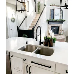 Kingston Brass Gourmetier Kaiser Deck Mount Single-Handle Pull-Down Kitchen Faucet