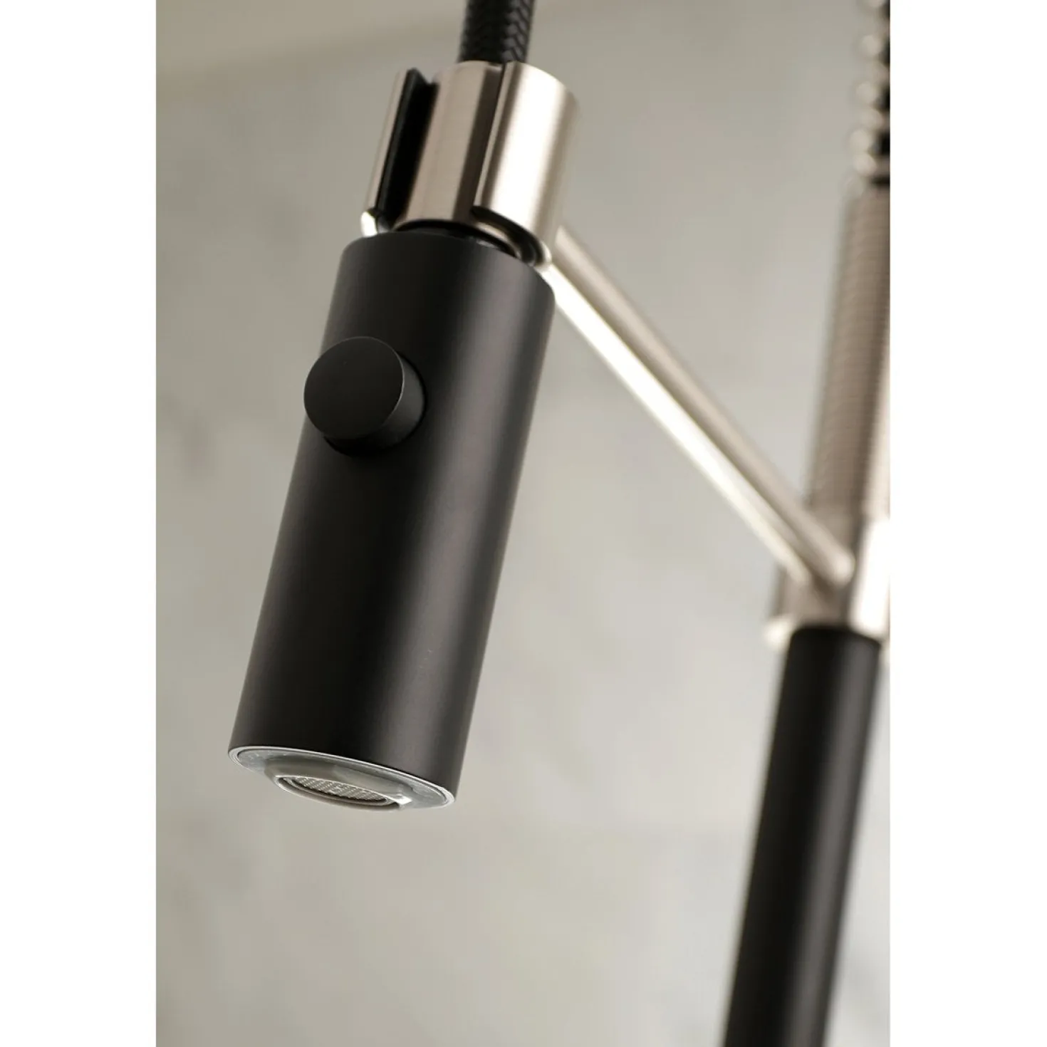 Kingston Brass Gourmetier Kaiser Deck Mount Single-Handle Pull-Down Kitchen Faucet