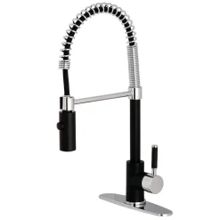 Kingston Brass Gourmetier Kaiser Deck Mount Single-Handle Pull-Down Kitchen Faucet