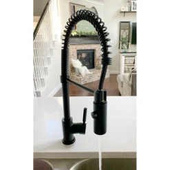 Kingston Brass Gourmetier Kaiser Deck Mount Single-Handle Pull-Down Kitchen Faucet