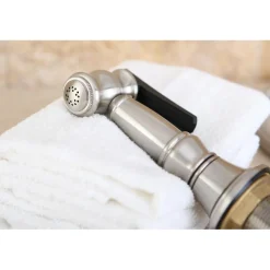 Kingston Brass Gourmetier Made to Match Brass Kitchen Faucet Sprayer with Hose