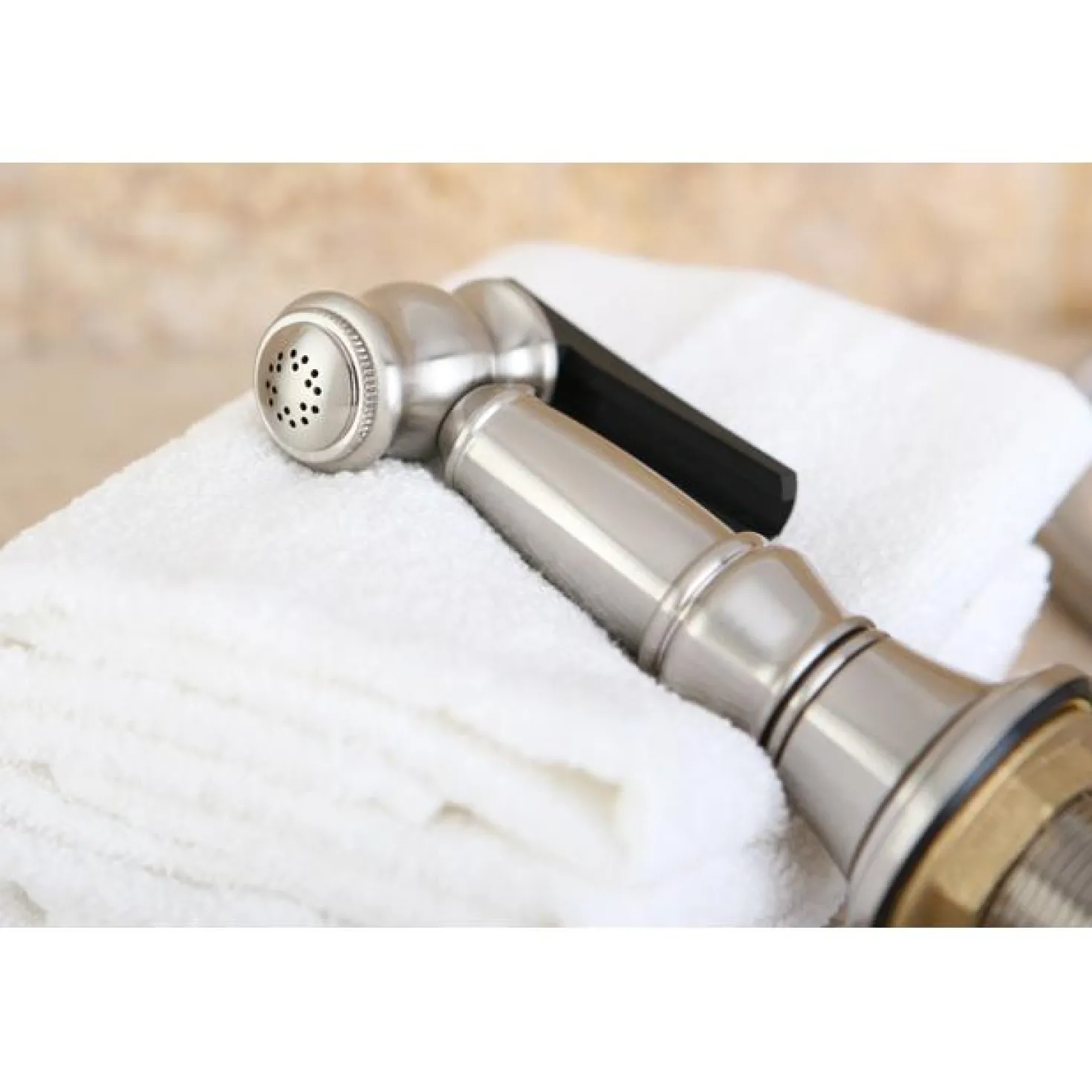 Kingston Brass Gourmetier Made to Match Brass Kitchen Faucet Sprayer with Hose