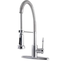 Kingston Brass Gourmetier Nustudio Single-Handle Pull-Down Kitchen Faucet