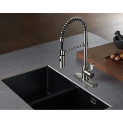 Kingston Brass Gourmetier Paris Single-Handle Pull-Down Kitchen Faucet