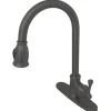 Kingston Brass Gourmetier Vintage Pull-Down Single Handle Kitchen Faucet
