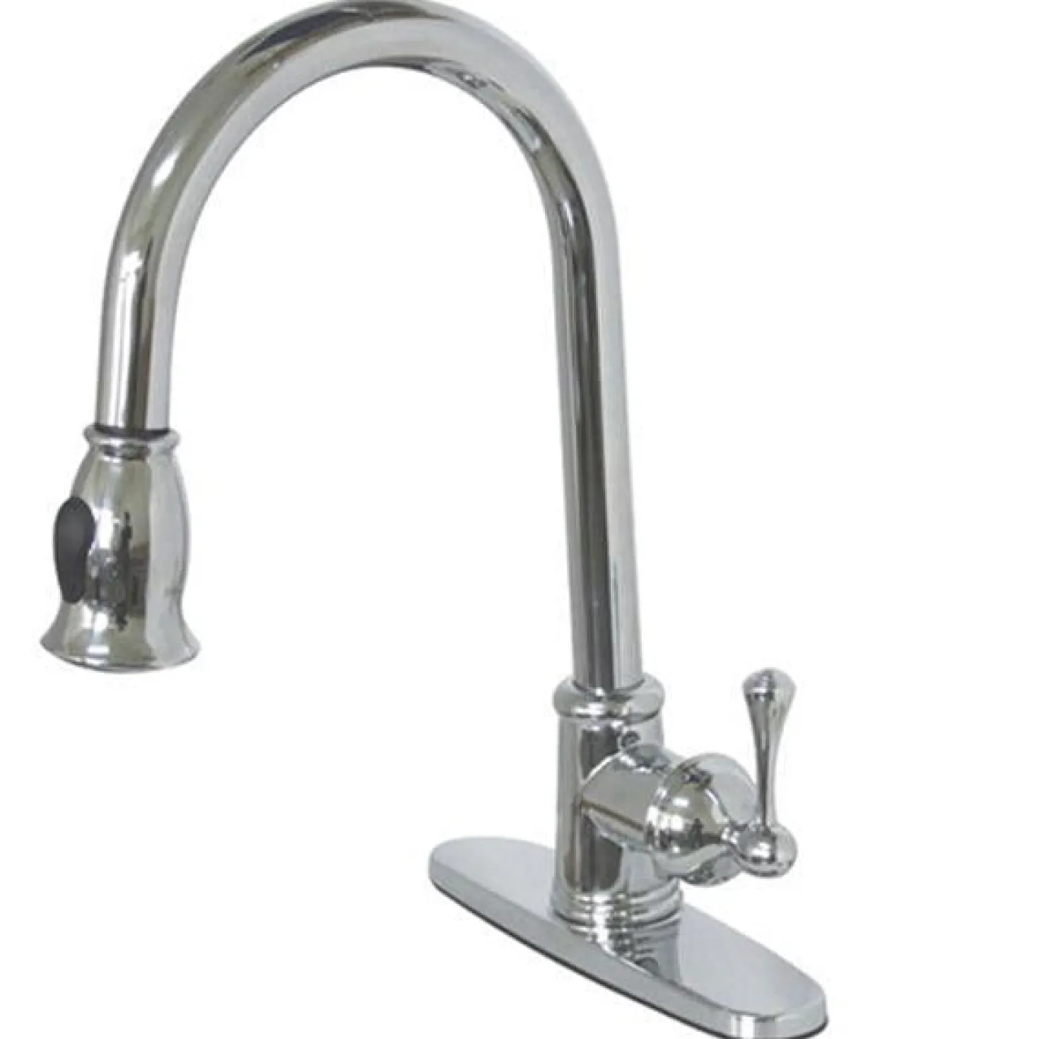 Kingston Brass Gourmetier Vintage Pull-Down Single Handle Kitchen Faucet