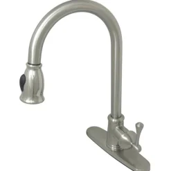 Kingston Brass Gourmetier Vintage Pull-Down Single Handle Kitchen Faucet