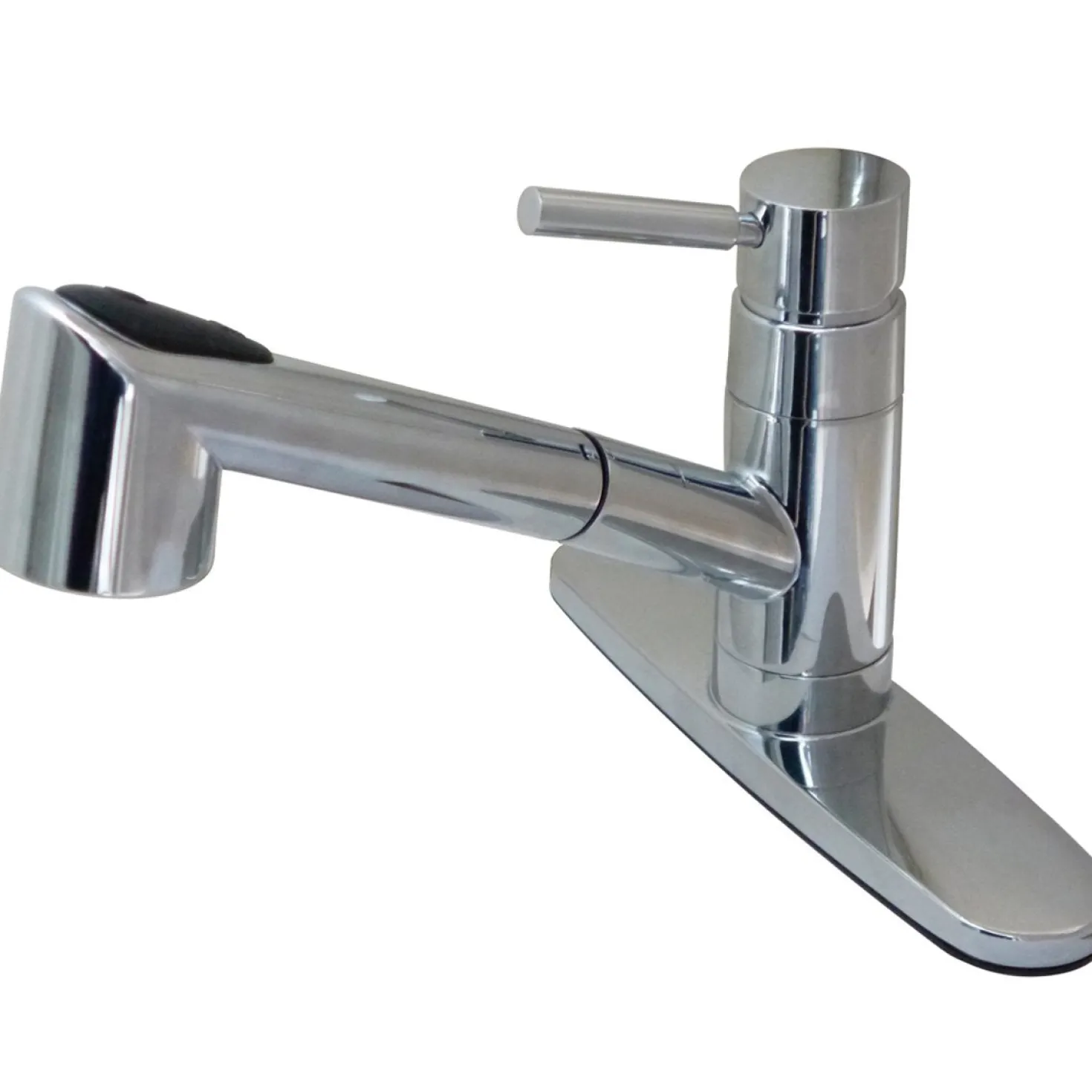 Kingston Brass Gourmetier Wilshire 8" Centerset Single Handle Kitchen Faucet with Pull-out Sprayer