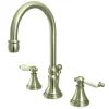Kingston Brass Governor Deck Mount 8-Inch Widespread Bathroom Faucet