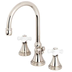 Kingston Brass Governor 8-Inch Widespread Deck Mount Bathroom Faucet