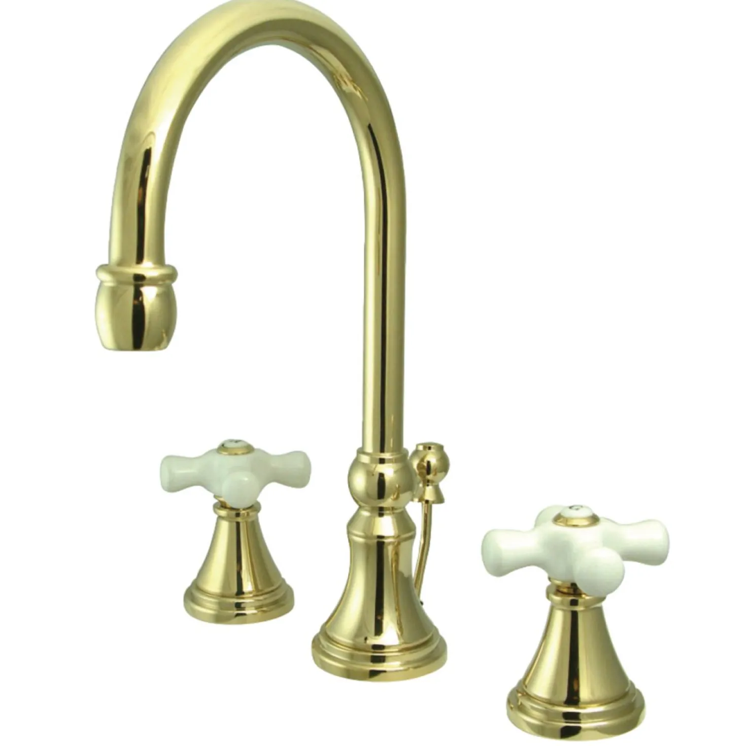 Kingston Brass Governor 8-Inch Widespread Deck Mount Bathroom Faucet