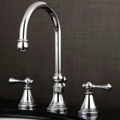 Kingston Brass Governor 8" Widespread 3-Hole Bathroom Faucet