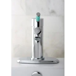 Kingston Brass Green Eden Single Handle Lavatory Faucet with Cover Plate