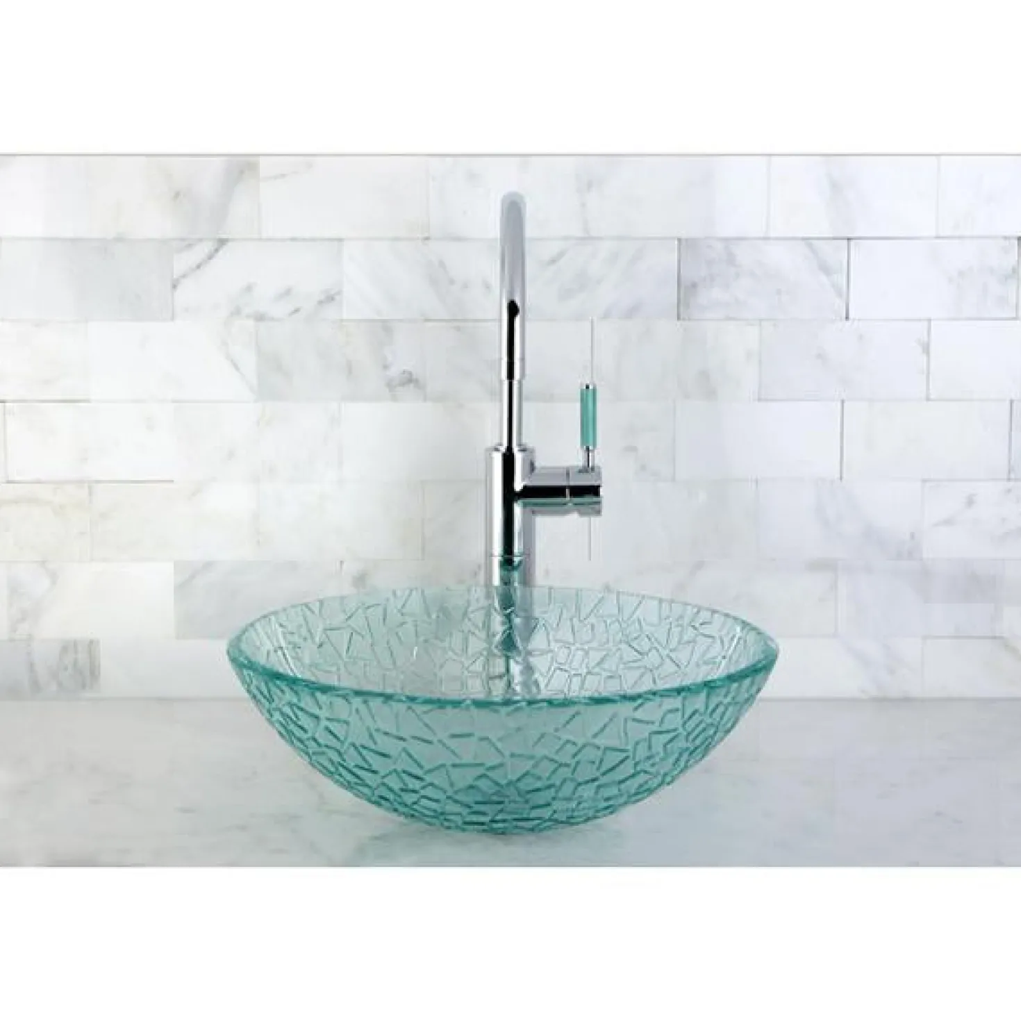 Kingston Brass Green Eden Single Handle Vessel Sink Faucet without Plate and Pop-up