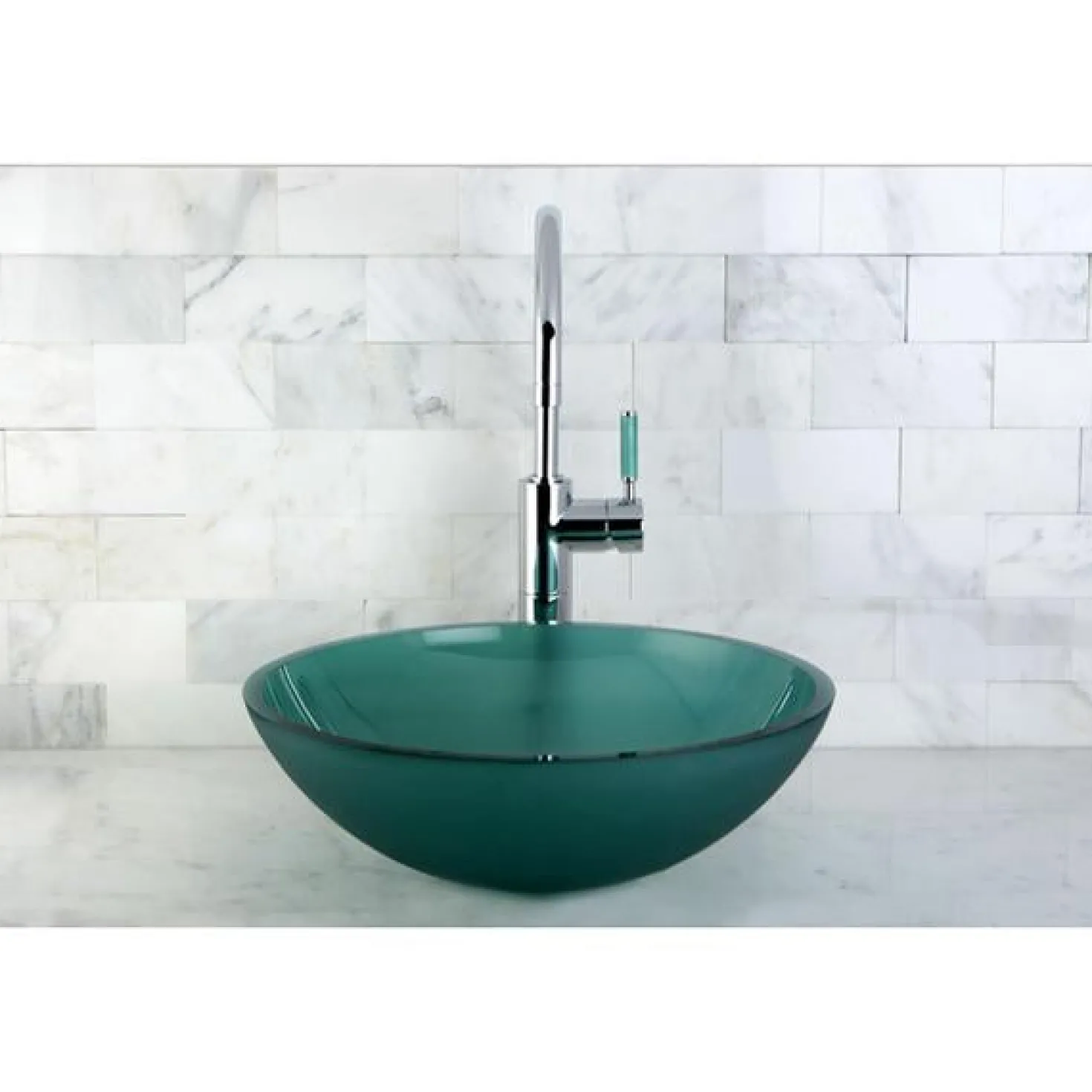 Kingston Brass Green Eden Single Handle Vessel Sink Faucet without Plate and Pop-up