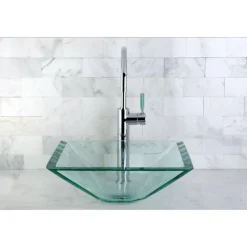 Kingston Brass Green Eden Single Handle Vessel Sink Faucet without Plate and Pop-up
