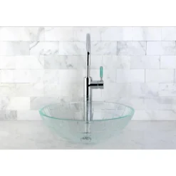 Kingston Brass Green Eden Single Handle Vessel Sink Faucet without Plate and Pop-up