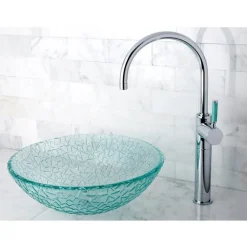 Kingston Brass Green Eden Single Handle Vessel Sink Faucet without Plate and Pop-up