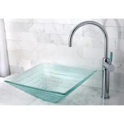 Kingston Brass Green Eden Single Handle Vessel Sink Faucet without Plate and Pop-up