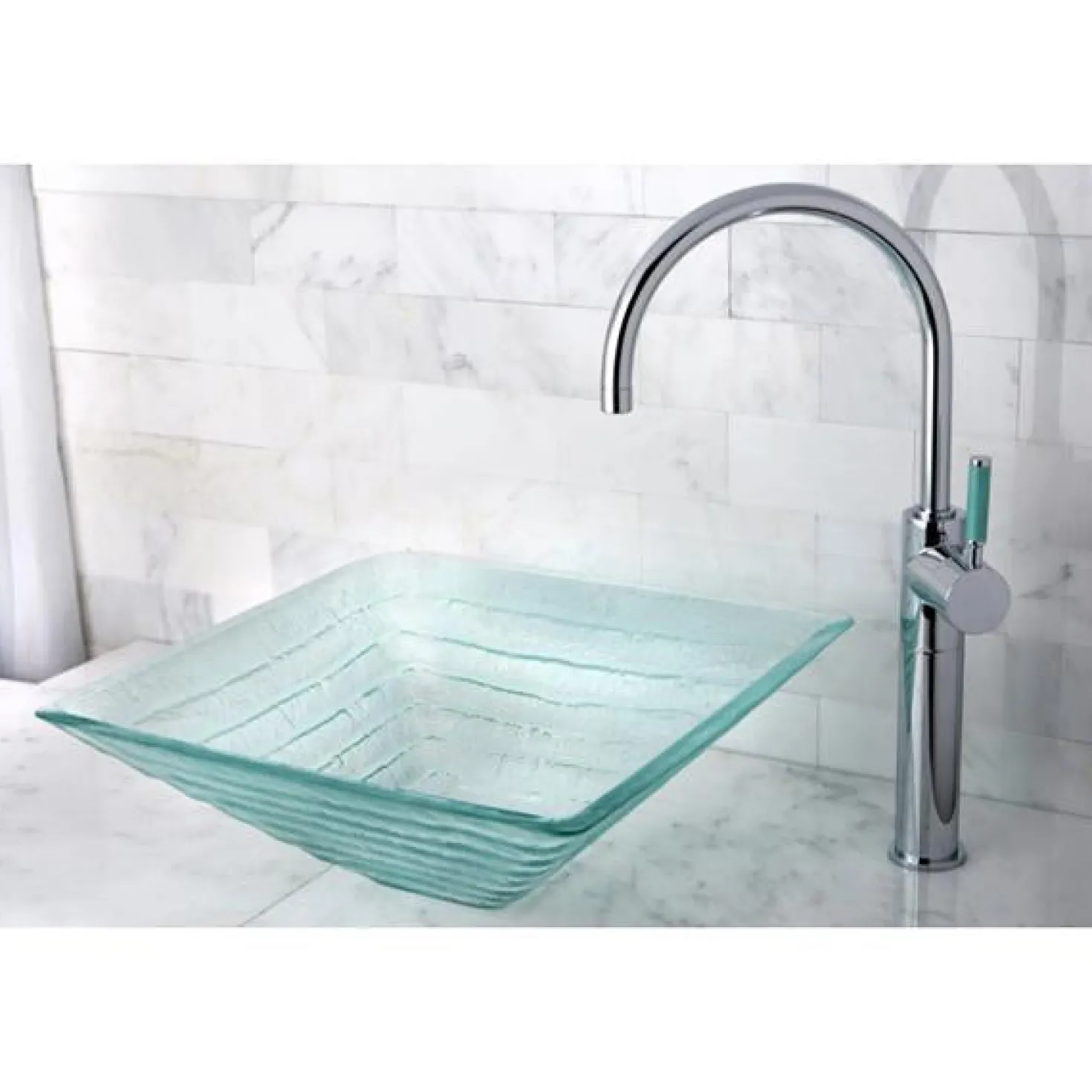 Kingston Brass Green Eden Single Handle Vessel Sink Faucet without Plate and Pop-up